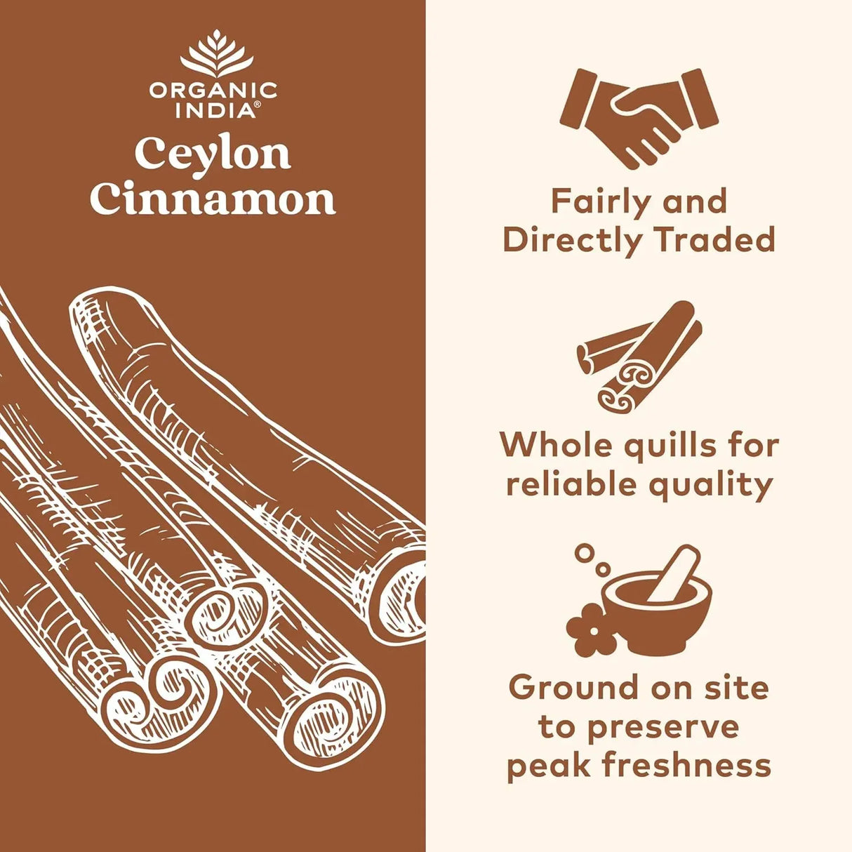 ORGANIC INDIA - ORGANIC INDIA Ceylon Cinnamon 90 Capsulas - The Red Vitamin MX - Suplementos Alimenticios - {{ shop.shopifyCountryName }}