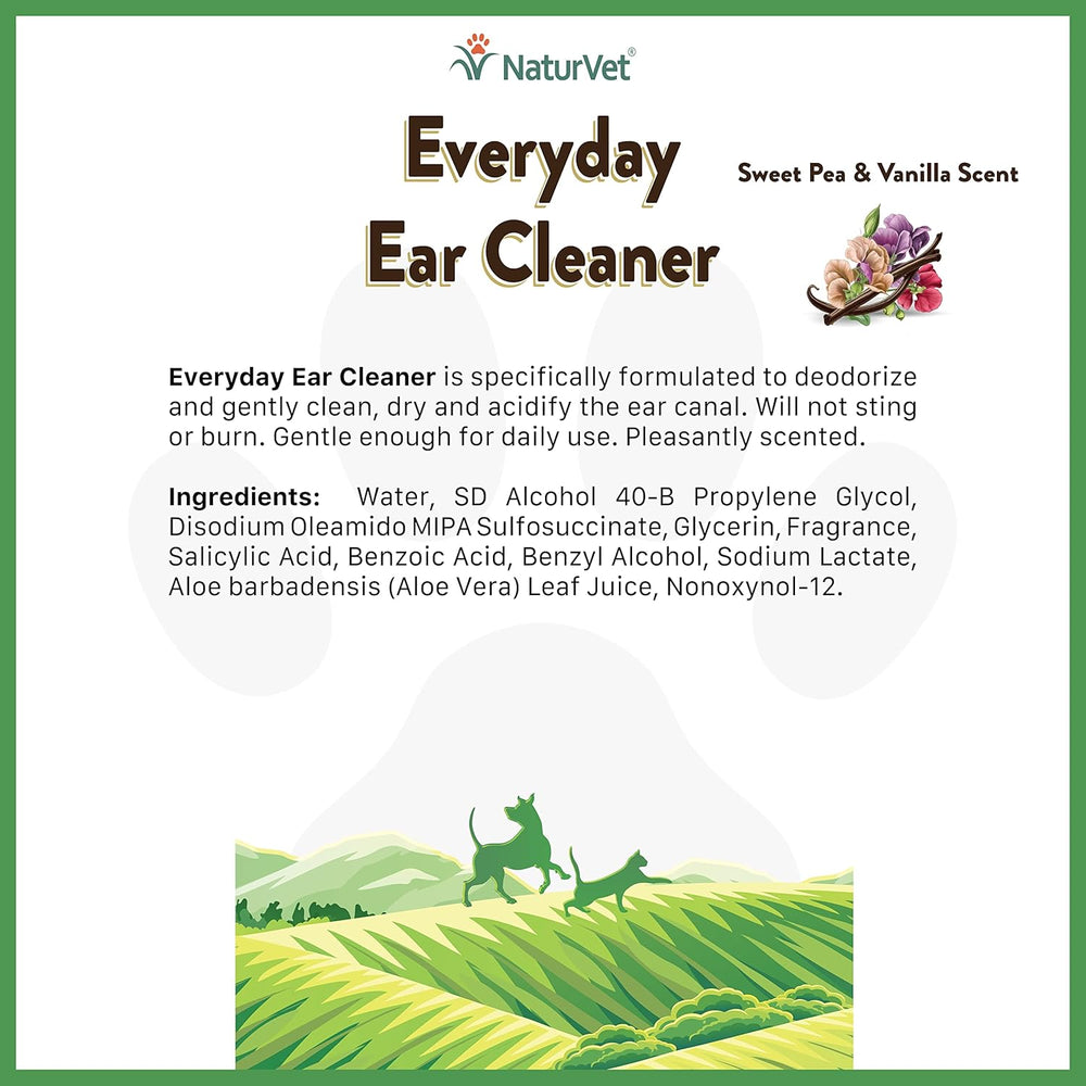 NaturVet Everyday Ear Cleansing Solution 8 Fl.Oz.