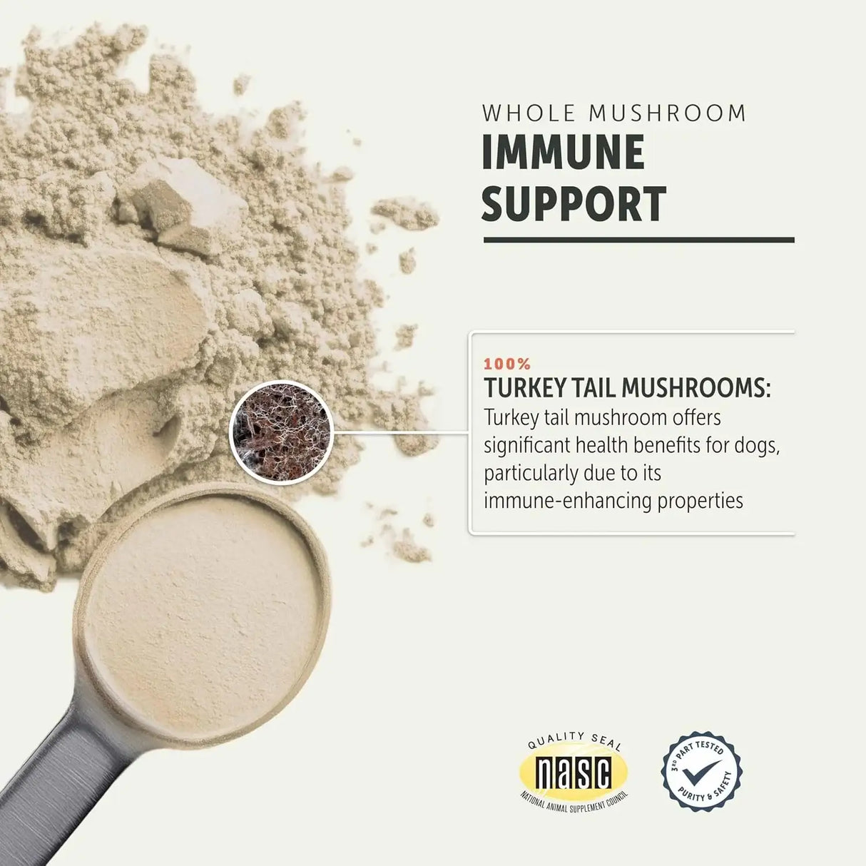 FOUR LEAF ROVER - FOUR LEAF ROVER Turkey Tail Mushroom for Dogs 28Gr. - The Red Vitamin MX - Suplementos Herbales Para Perros - {{ shop.shopifyCountryName }}