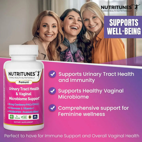 NUTRITUNES - Nutritunes Femuni UTH Urinary Tract Health 60 Capsulas - The Red Vitamin MX - Suplementos Alimenticios - {{ shop.shopifyCountryName }}