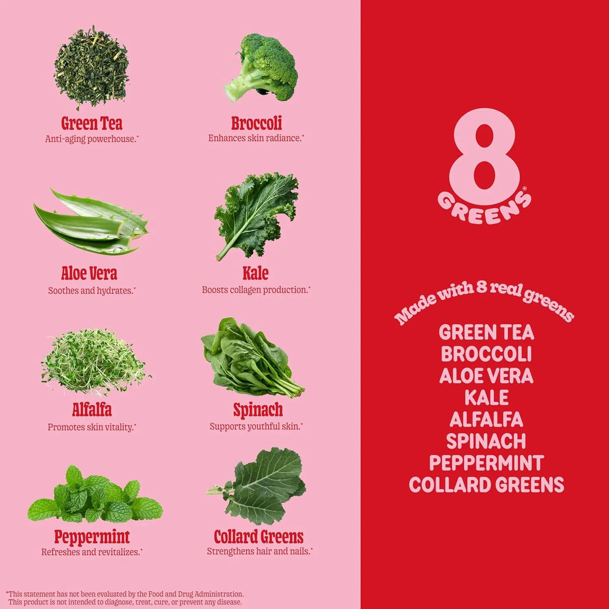 8GREENS - 8Greens Supergreens Beauty Gummies with Collagen & Biotin Strawberry Flavored 50 Gomitas - The Red Vitamin MX - Suplementos Alimenticios - {{ shop.shopifyCountryName }}