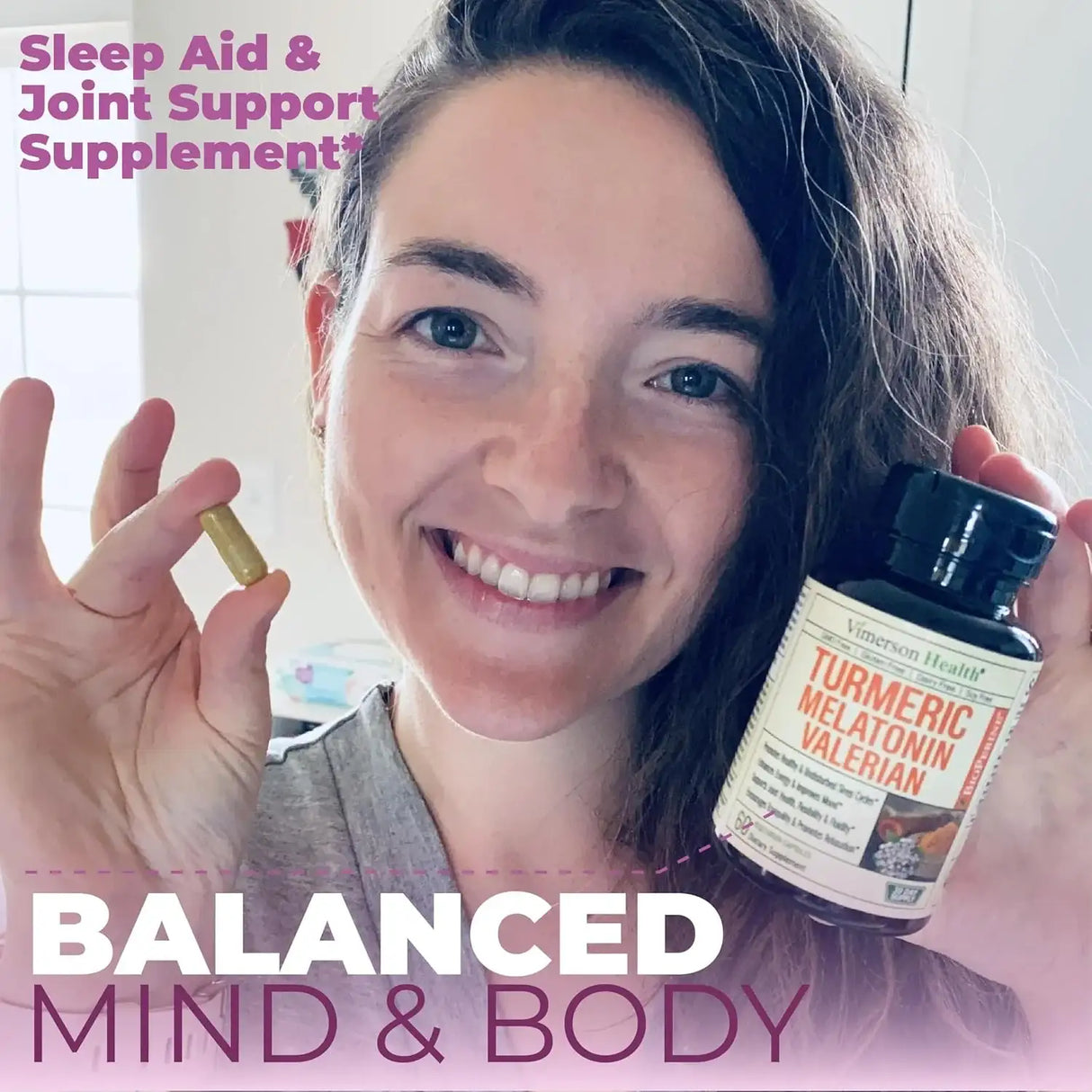 VIMERSON HEALTH - Vimerson Health Melatonin Sleep Aid with L Theanine & Valerian Root 60 Capsulas 2 Pack - The Red Vitamin MX - Suplementos Alimenticios - {{ shop.shopifyCountryName }}