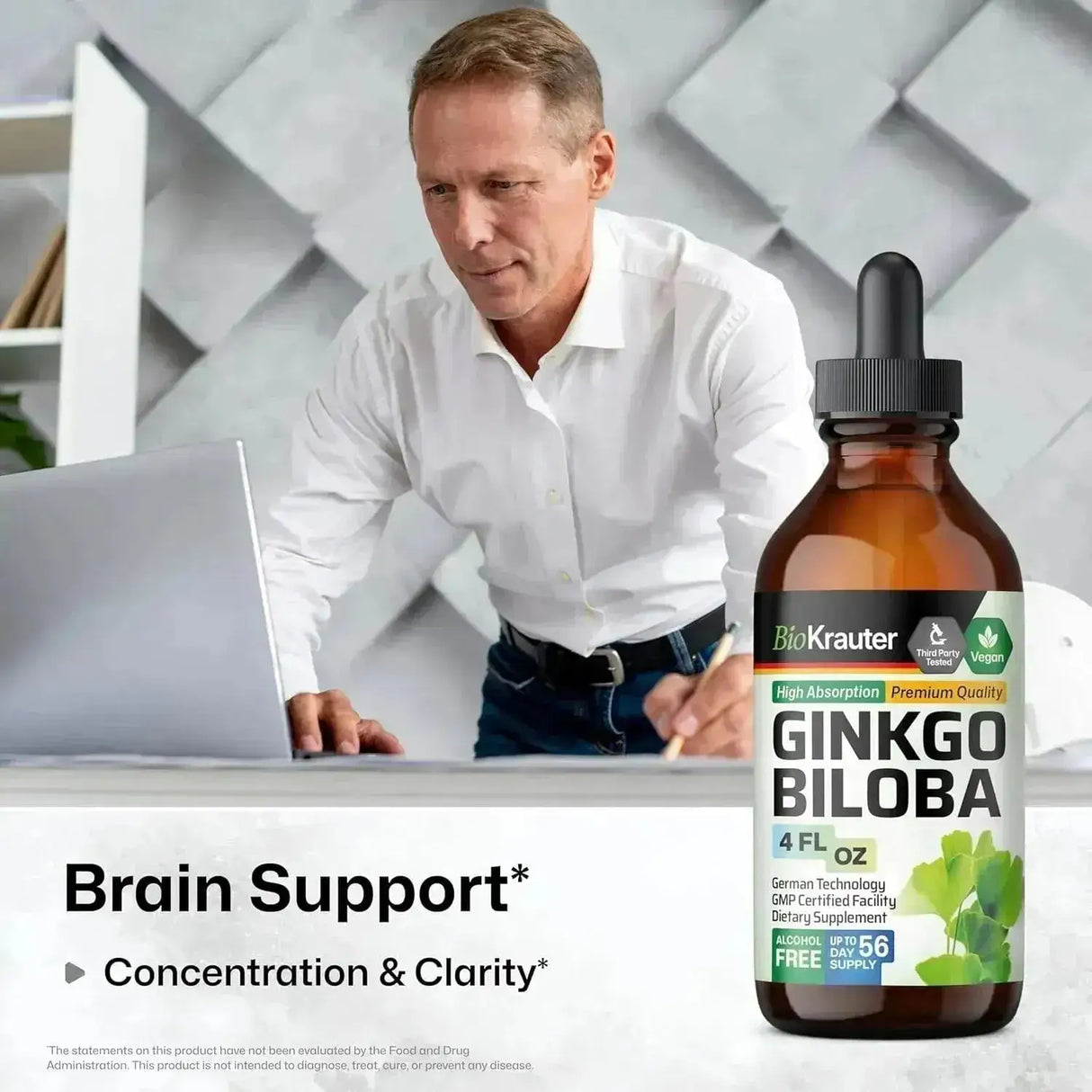 BIOKRAUTER - BIO KRAUTER Ginkgo Biloba Extract 4 Fl.Oz. - The Red Vitamin MX - Suplementos Alimenticios - {{ shop.shopifyCountryName }}