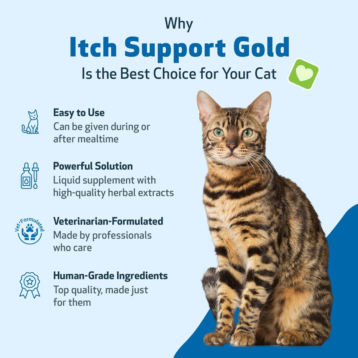 Pet Wellbeing Itch Support Gold for Cats 4 Fl.Oz.