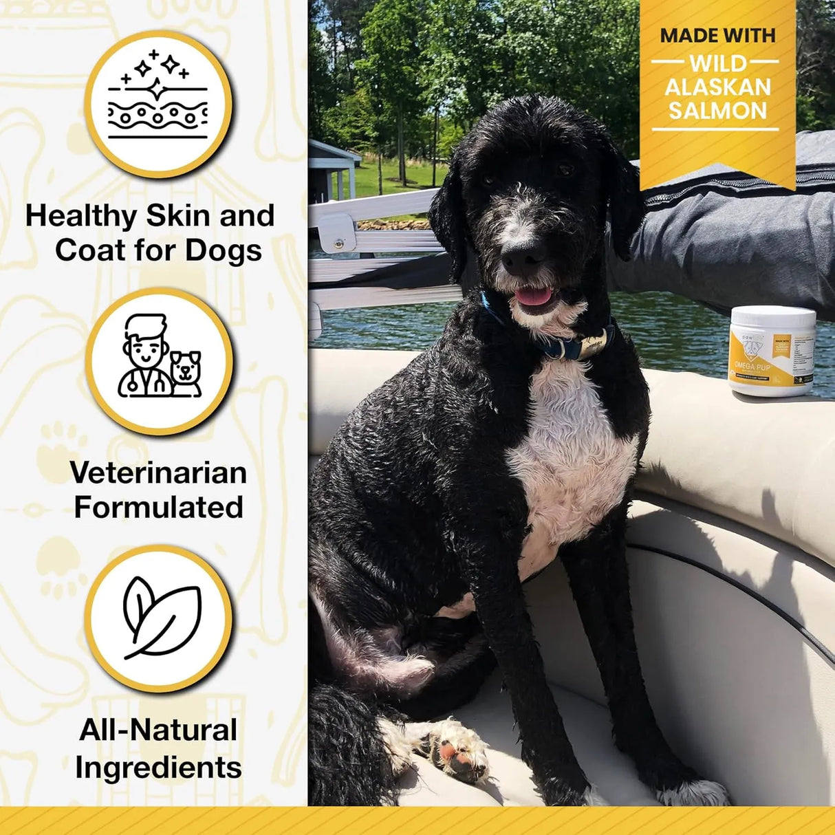 PAWLIFE - Pawlife Omega 3 Fish Oil Dog Vitamins Salmon Flavor 120 Masticables - The Red Vitamin MX - Aceite De Pescado Para Perros - {{ shop.shopifyCountryName }}
