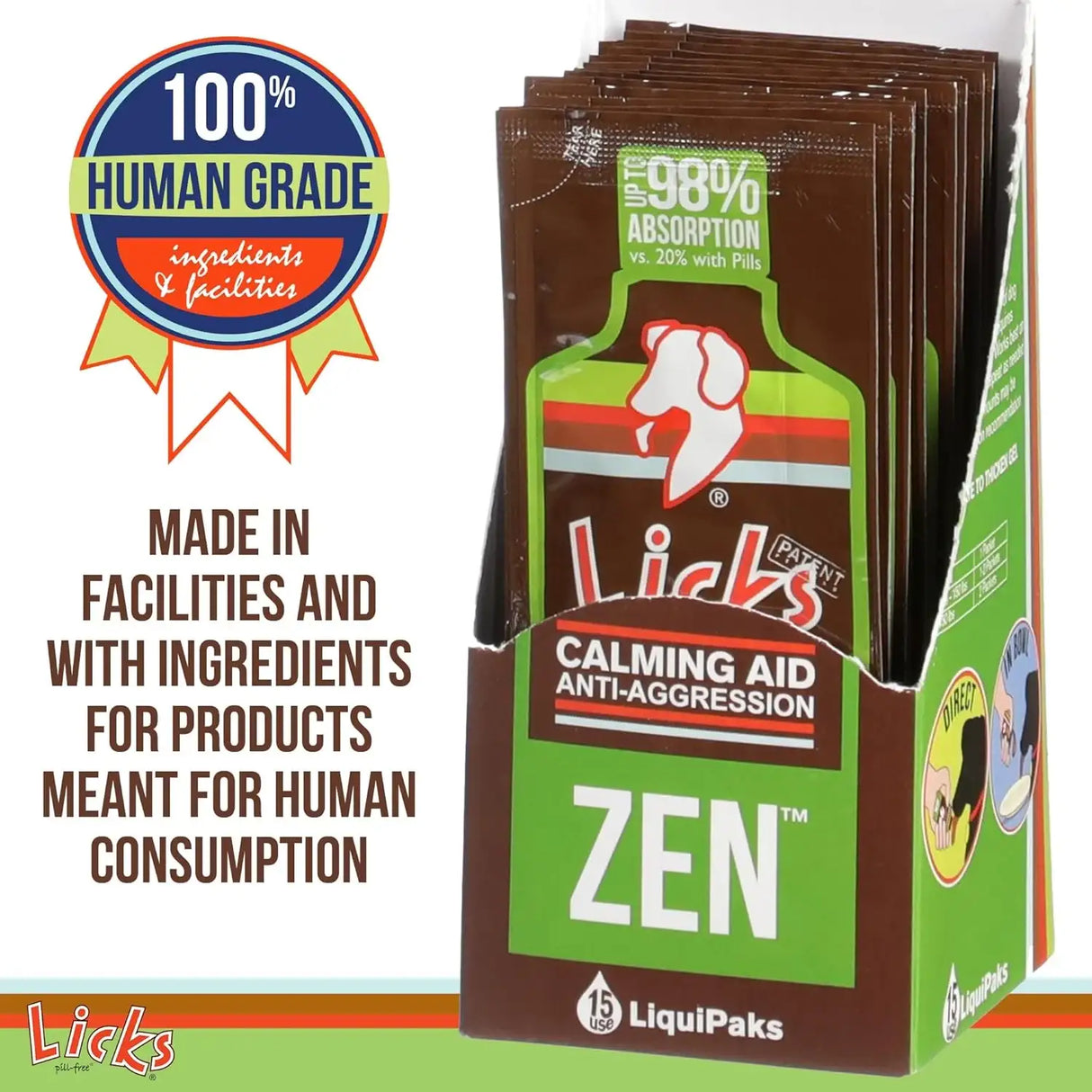 ZEN - Zen Dog Calming Gel Packets 15 Pack - The Red Vitamin MX - Relajantes Para Perros - {{ shop.shopifyCountryName }}