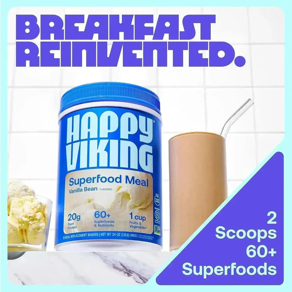 HAPPY VIKING - Happy Viking Vanilla Plant Protein Powder 680Gr. - The Red Vitamin MX - Suplementos Alimenticios - {{ shop.shopifyCountryName }}