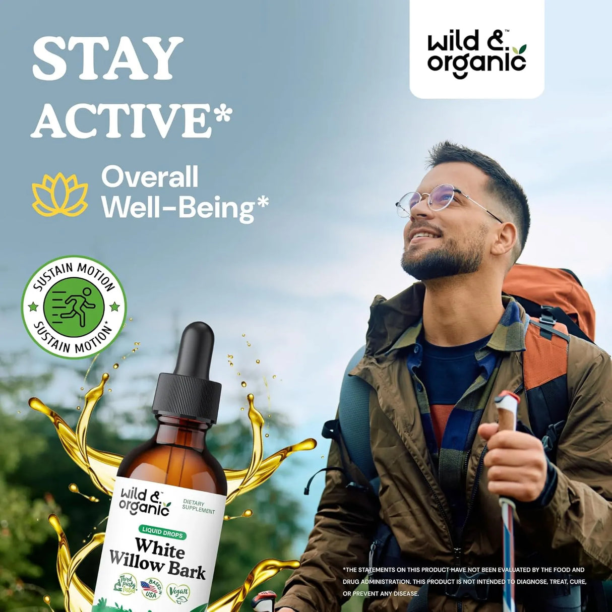 WILD & ORGANIC - Wild & Organic White Willow Bark Extract Liquid Drops 2 Fl.Oz. - The Red Vitamin MX - Suplementos Alimenticios - {{ shop.shopifyCountryName }}