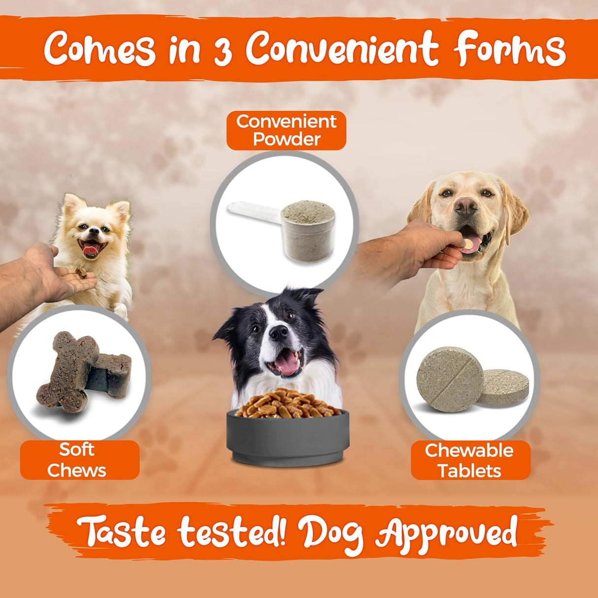 Vital Planet Skin and Coat Supplement for Dogs 60 Tabletas Masticables