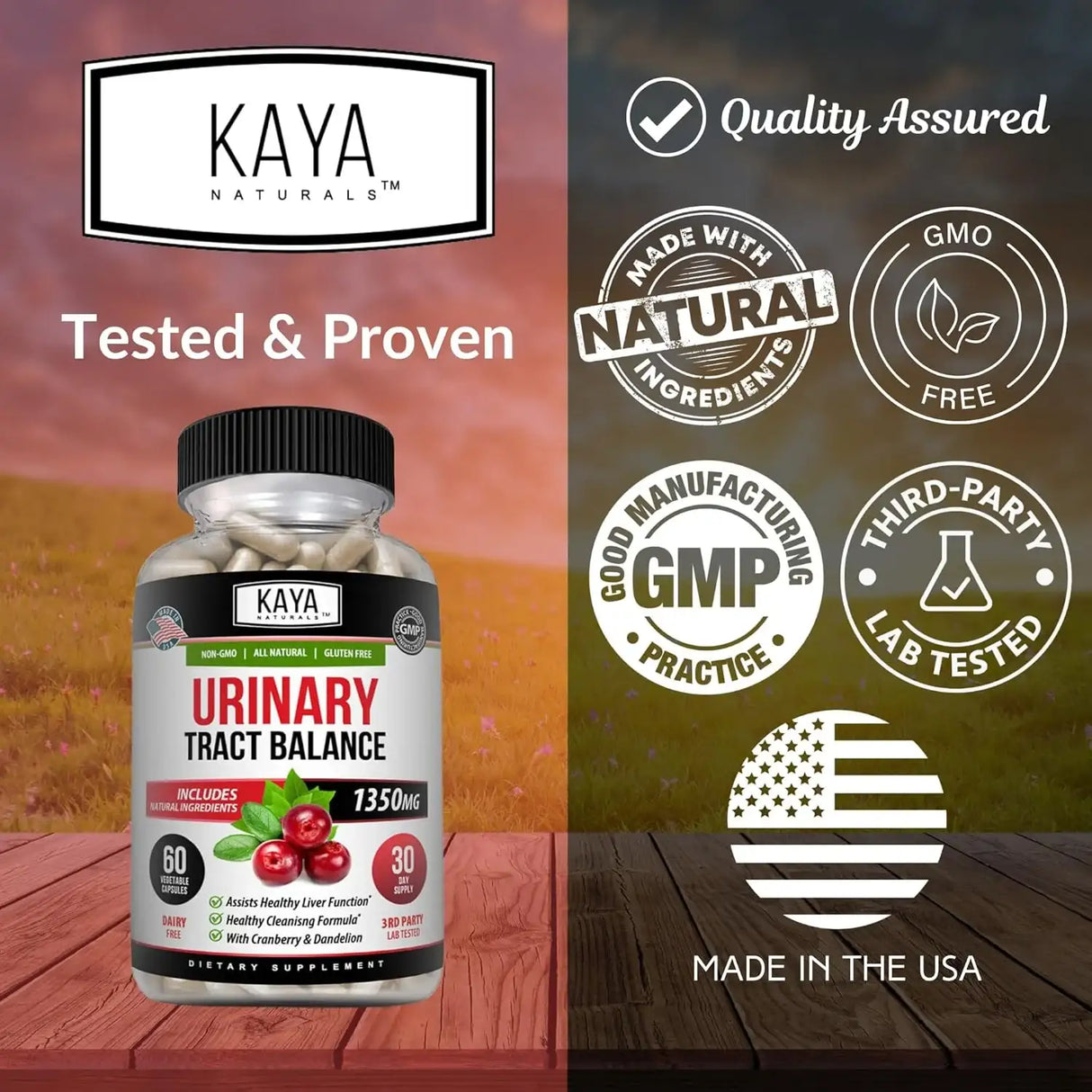 KAYA NATURALS - Kaya Naturals Urinary Tract Balance 60 Capsulas - The Red Vitamin MX - Suplementos Alimenticios - {{ shop.shopifyCountryName }}