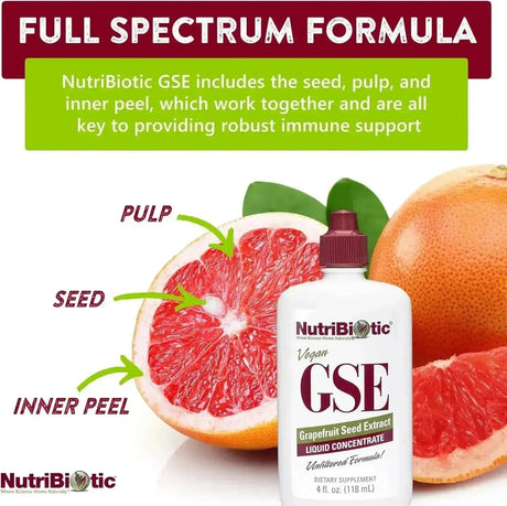 NUTRIBIOTIC - NutriBiotic GSE Grapefruit Seed Extract 4 Fl.Oz. - The Red Vitamin MX - Suplementos Alimenticios - {{ shop.shopifyCountryName }}