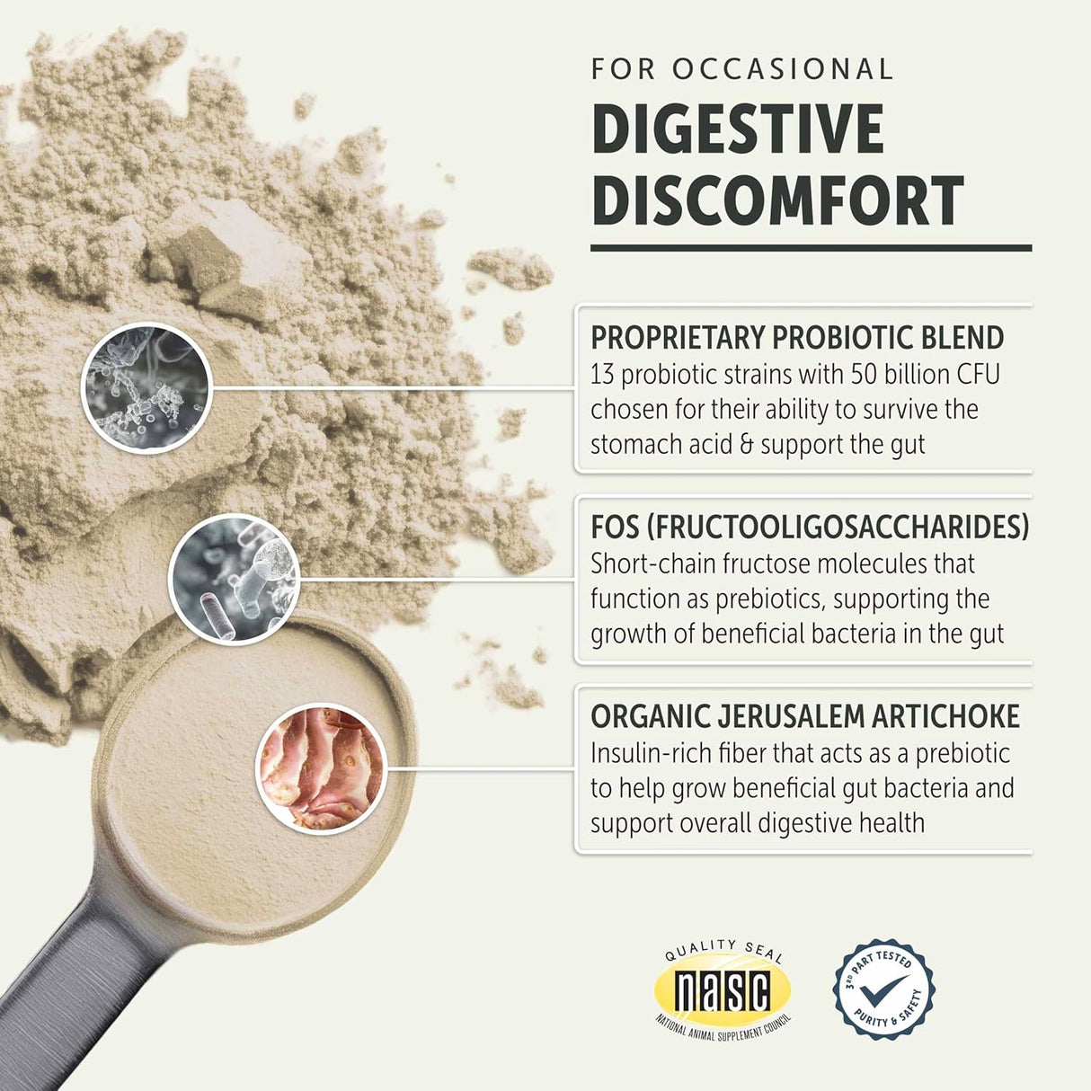 FOUR LEAF ROVER Bifido for Fido Dog Probiotics 50Gr.