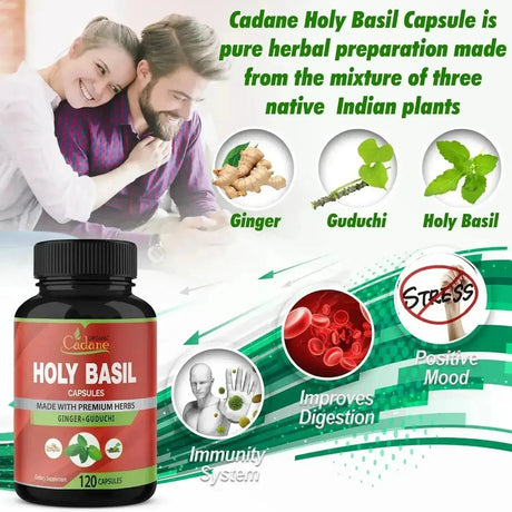 ORGANIC CADANE - Organic Cadane Holy Basil 2250Mg. 120 Capsulas - The Red Vitamin MX - Suplementos Alimenticios - {{ shop.shopifyCountryName }}