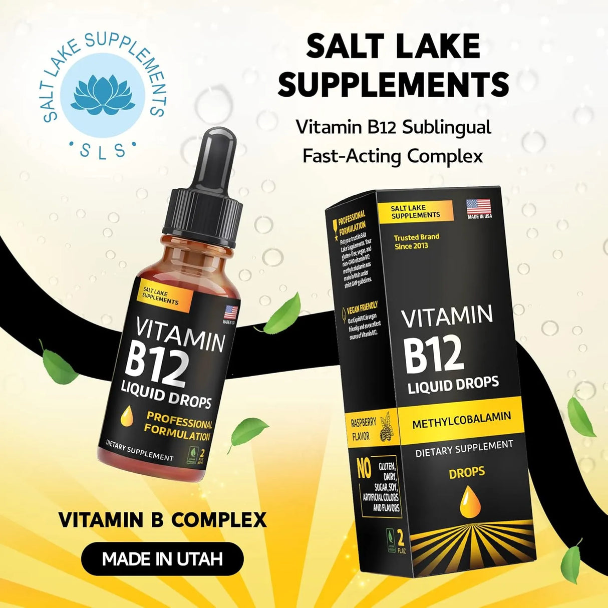 SALT LAKE SUPPLEMENTS - Salt Lake Supplements Vitamin B12 Liquid Drops 2 Fl.Oz. - The Red Vitamin MX - Suplementos Alimenticios - {{ shop.shopifyCountryName }}