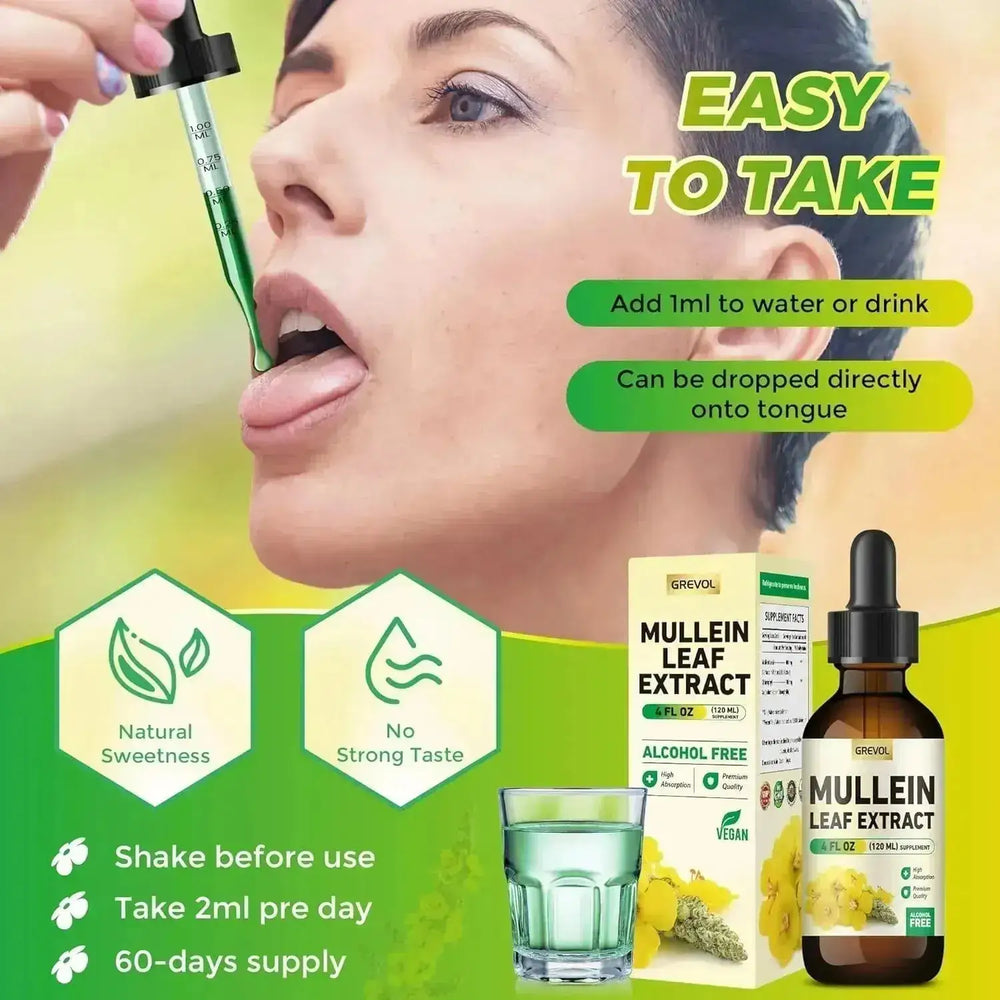 GREVOL - Grevol Mullein Drops for Lungs 4 Fl.Oz. - The Red Vitamin MX - Suplementos Alimenticios - {{ shop.shopifyCountryName }}