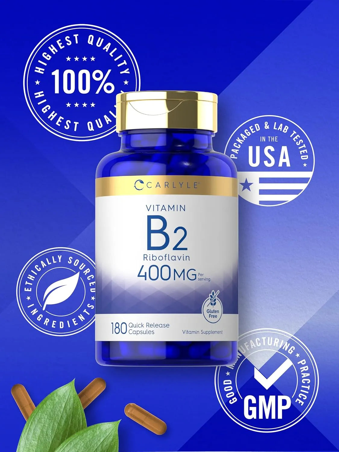 CARLYLE - Carlyle Vitamin B-2 400Mg. 180 Capsulas - The Red Vitamin MX - Suplementos Alimenticios - {{ shop.shopifyCountryName }}