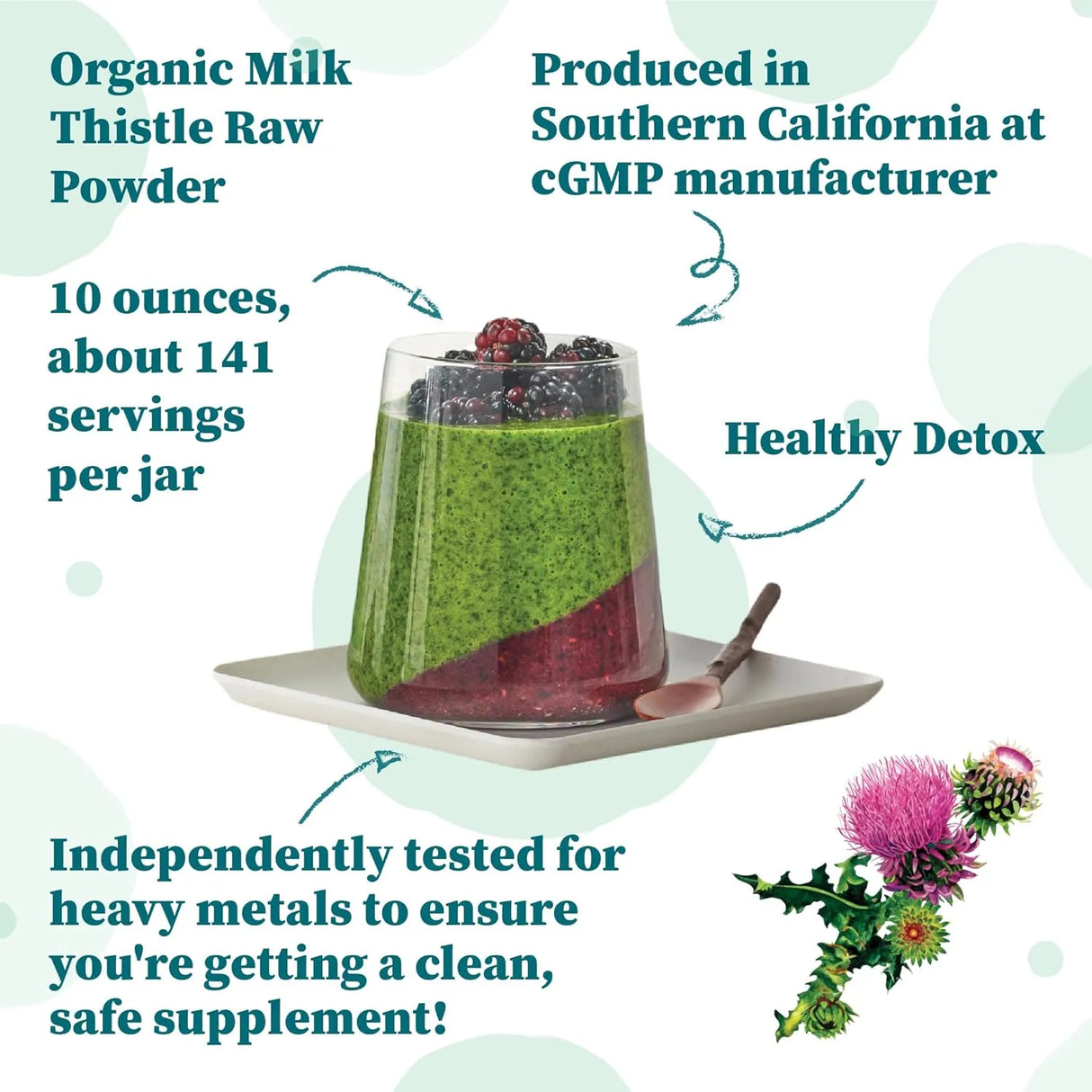 NATURE RESTORE - Nature Restore USDA Certified Organic Milk Thistle Seed Powder 283Gr. - The Red Vitamin MX - Suplementos Alimenticios - {{ shop.shopifyCountryName }}