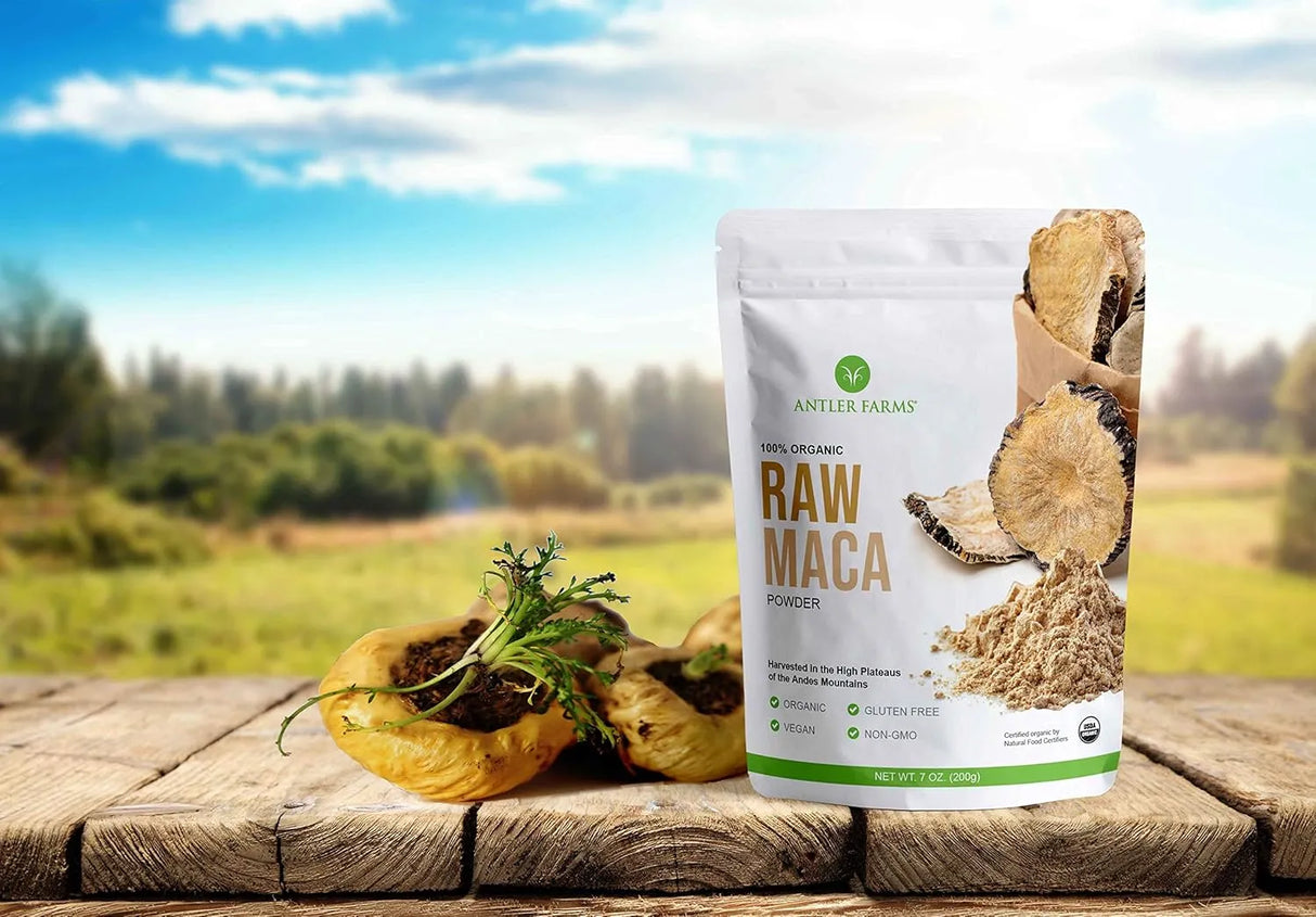 ANTLER FARMS - Antler Farms 100% Pure Organic Raw Maca Powder 200Gr. - The Red Vitamin MX - Suplementos Alimenticios - {{ shop.shopifyCountryName }}