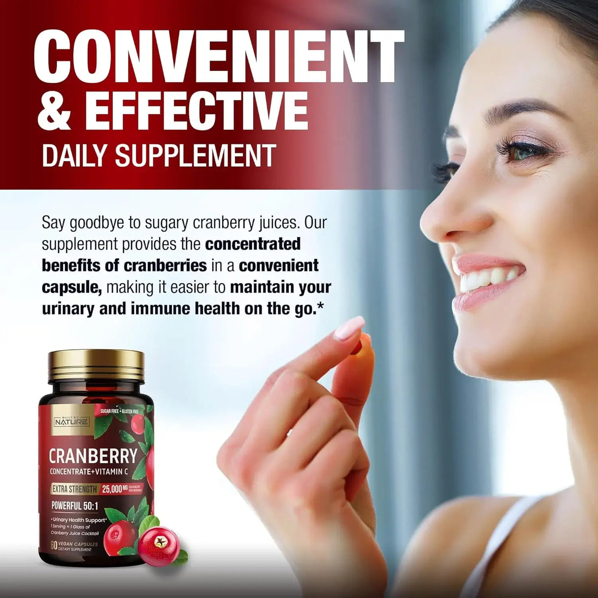 BUILT BY NATURE - Built by Nature Cranberry Pills 25,000Mg. 60 Capsulas - The Red Vitamin MX - Suplementos Alimenticios - {{ shop.shopifyCountryName }}
