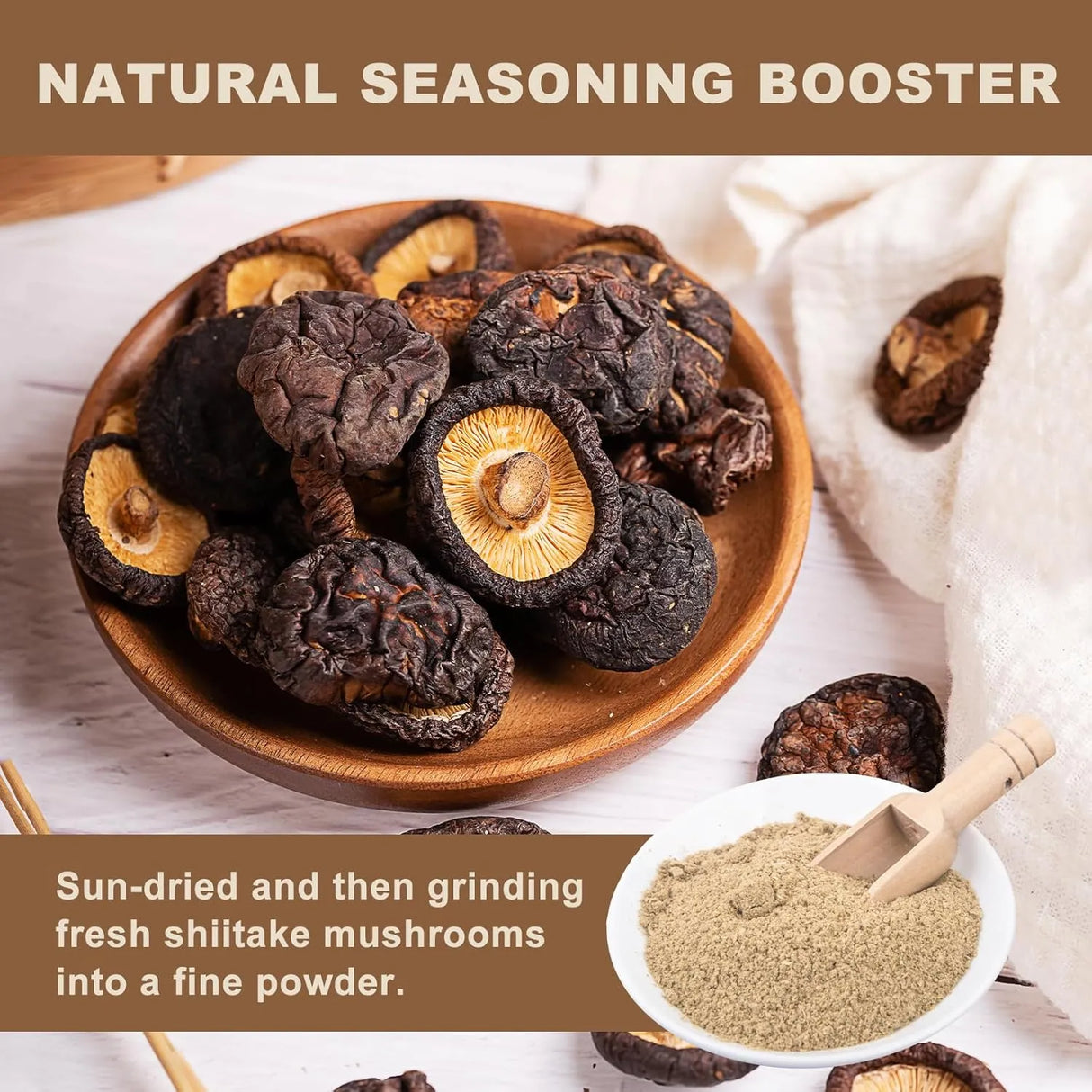 GRELIM - Grelim Shiitake Mushroom Powder 227Gr. - The Red Vitamin MX - Suplementos Alimenticios - {{ shop.shopifyCountryName }}