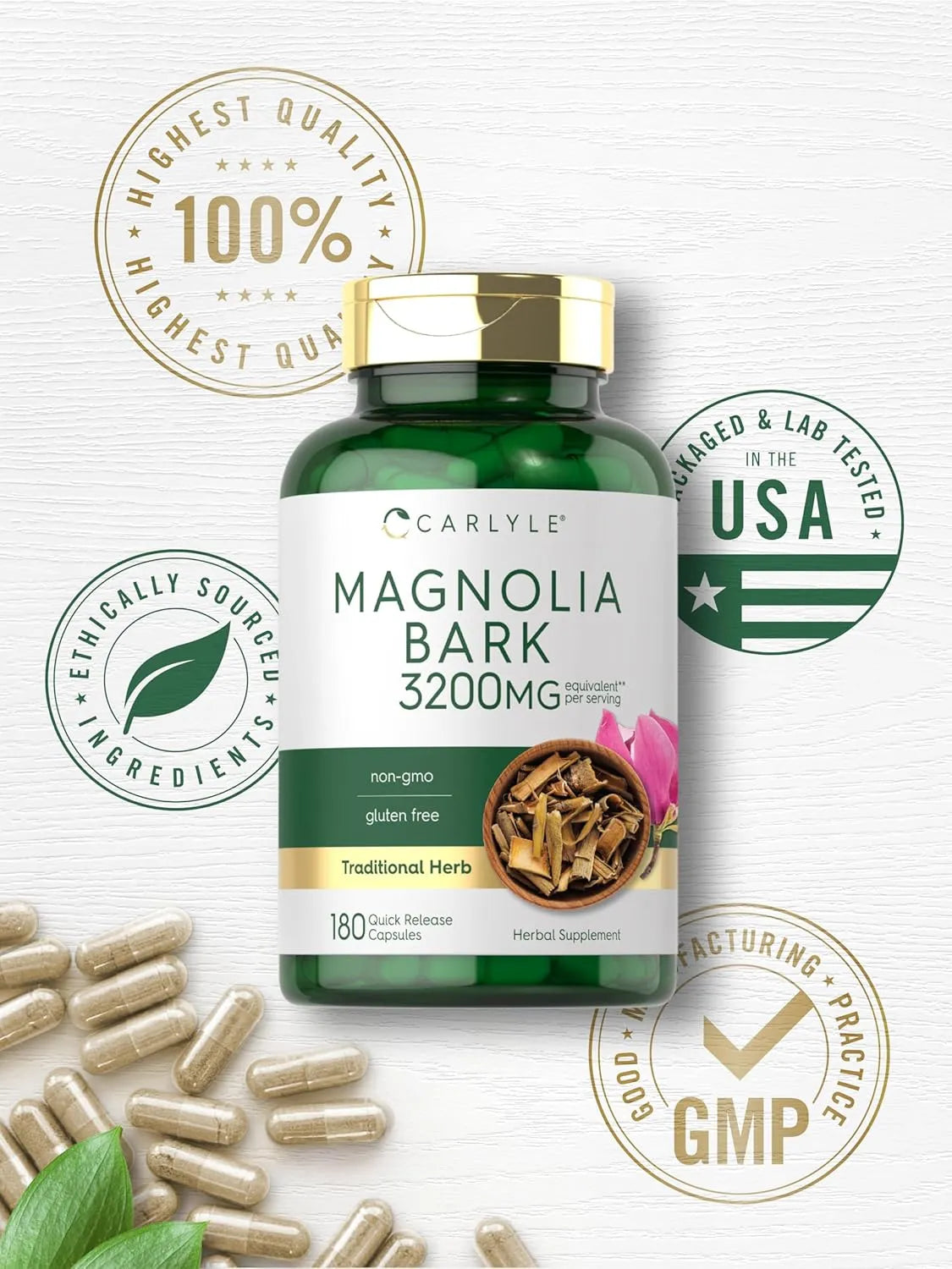 CARLYLE - Carlyle Magnolia Bark 3200Mg. 180 Capsulas - The Red Vitamin MX - Suplementos Alimenticios - {{ shop.shopifyCountryName }}
