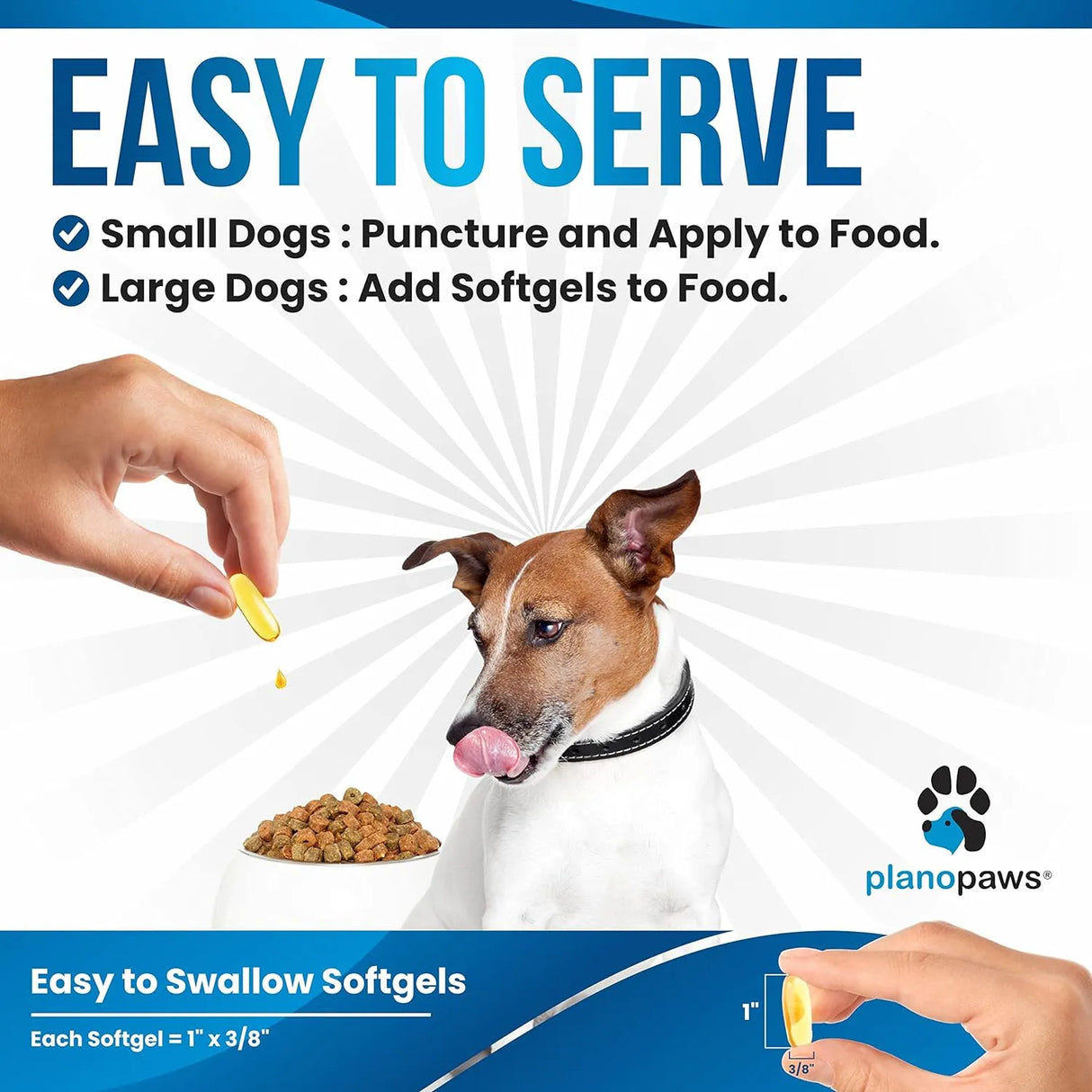 PLANOPAWS - Planopaws Omega 3 Fish Oil for Dogs 90 Capsulas Blandas - The Red Vitamin MX - Aceite De Pescado Para Perros - {{ shop.shopifyCountryName }}