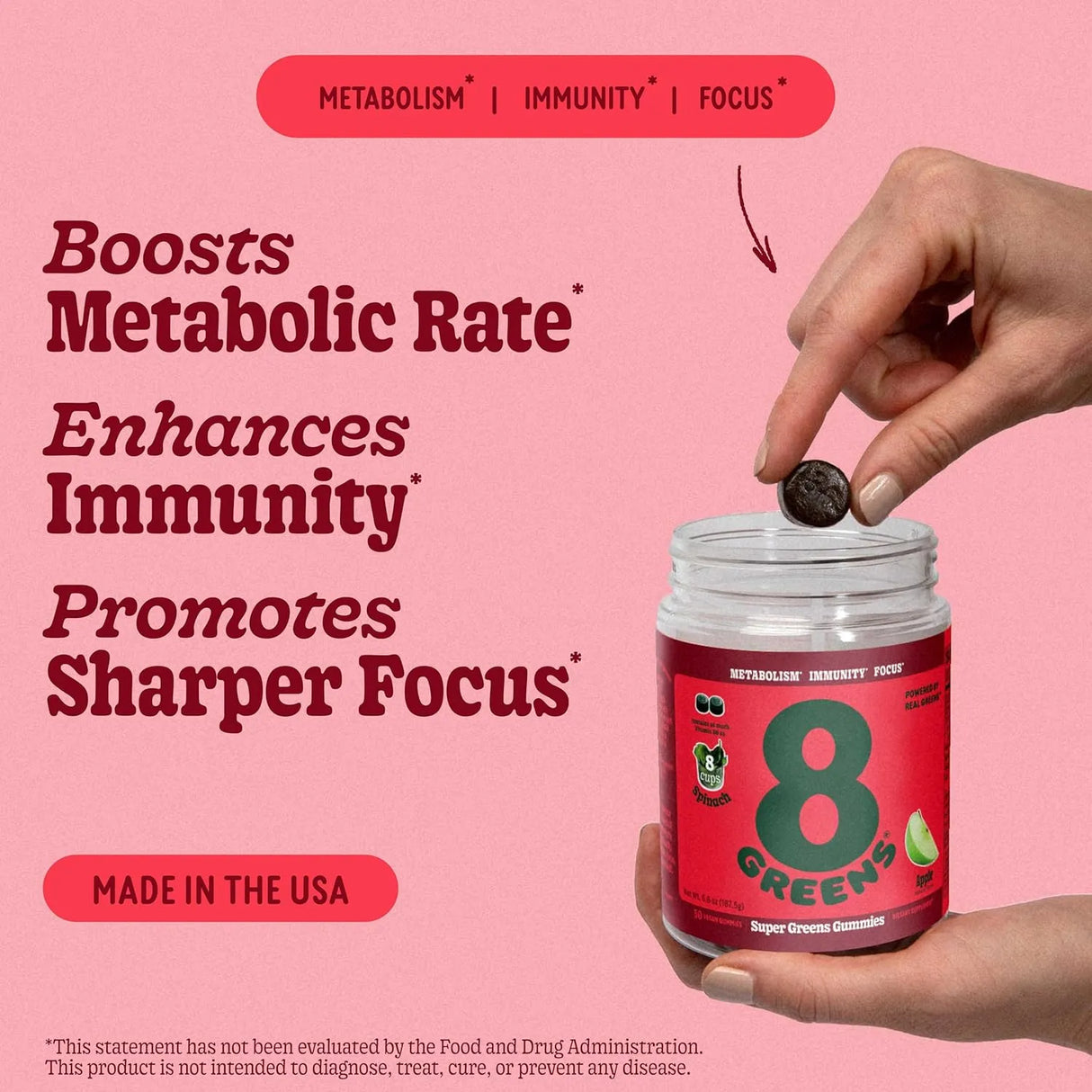 8GREENS - 8Greens Supergreens Gummies Apple Flavor 50 Gomitas - The Red Vitamin MX - Suplementos Alimenticios - {{ shop.shopifyCountryName }}