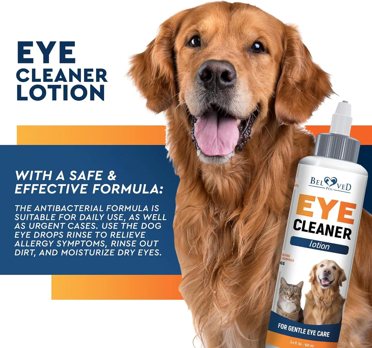 BELOVED PETS - Beloved Pets All Pets Eye Wash Drops 100Ml. - The Red Vitamin MX - Cuidado De Los Ojos De Los Perros - {{ shop.shopifyCountryName }}