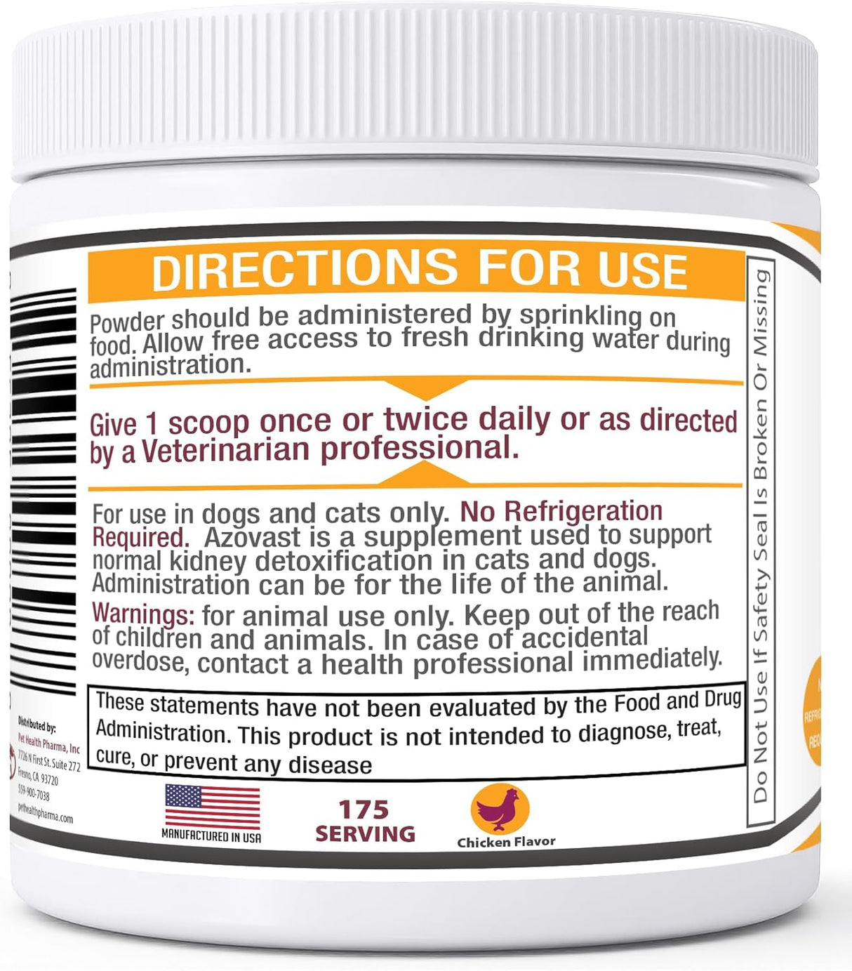 Doggy Naturals Azovast Plus Kidney Health Supplement for Dogs & Cats 4 Oz.