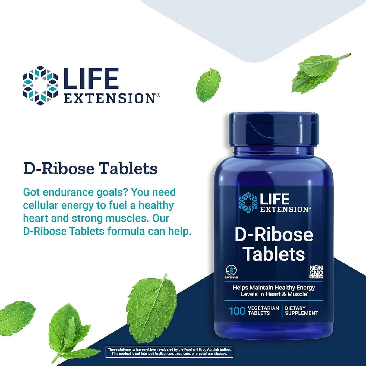 LIFE EXTENSION - Life Extension D-Ribose 100 Tabletas - The Red Vitamin MX - Suplementos Alimenticios - {{ shop.shopifyCountryName }}