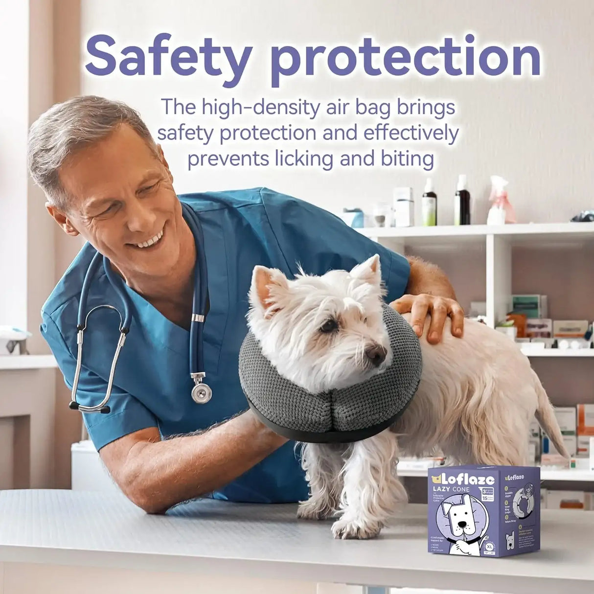 LOFLAZE - Loflaze Soft Inflatable Dog Cone Collar GREY SMALL - The Red Vitamin MX - Collares y Conos De Recuperación Para Perros - {{ shop.shopifyCountryName }}