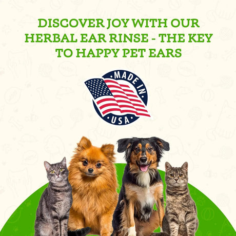 ANIMAL ESSENTIALS - Animal Essentials Herbal Ear Rinse for Dogs & Cats 4 Fl.Oz. - The Red Vitamin MX - Cuidado Del Oído De Perros - {{ shop.shopifyCountryName }}