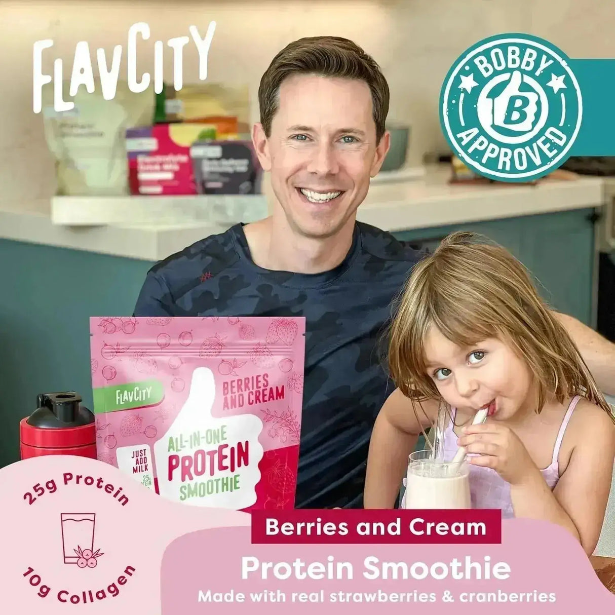 FLAVCITY - FlavCity Protein Powder Smoothie Grass-Fed Berries & Cream 1098Gr. - The Red Vitamin MX - Suplementos Alimenticios - {{ shop.shopifyCountryName }}