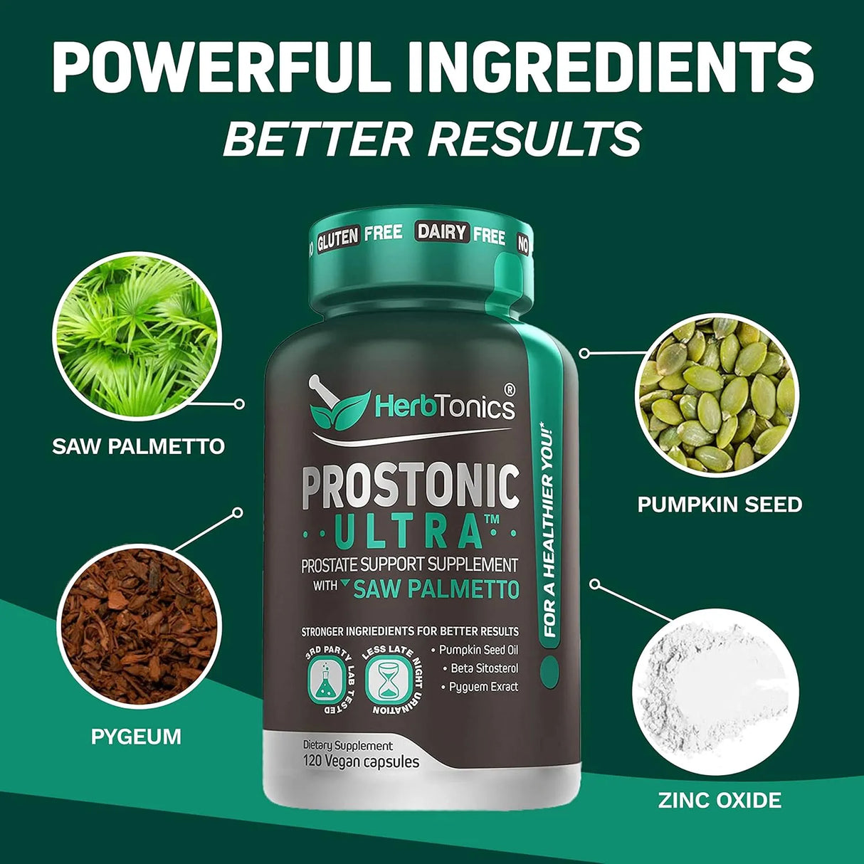 HERBTONICS - Herbtonics Prostate Support 120 Capsulas - The Red Vitamin MX - Suplementos Alimenticios - {{ shop.shopifyCountryName }}