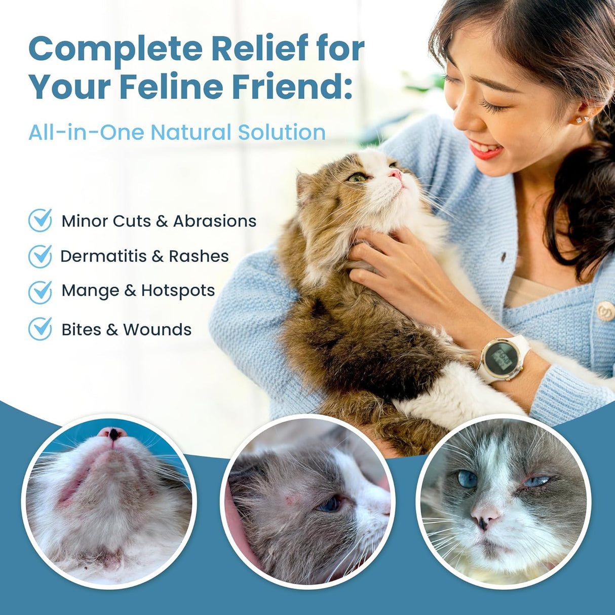 ResQ Organics Cat Paw Balm Cat Cream Hot Spot Treatment 2 Oz.