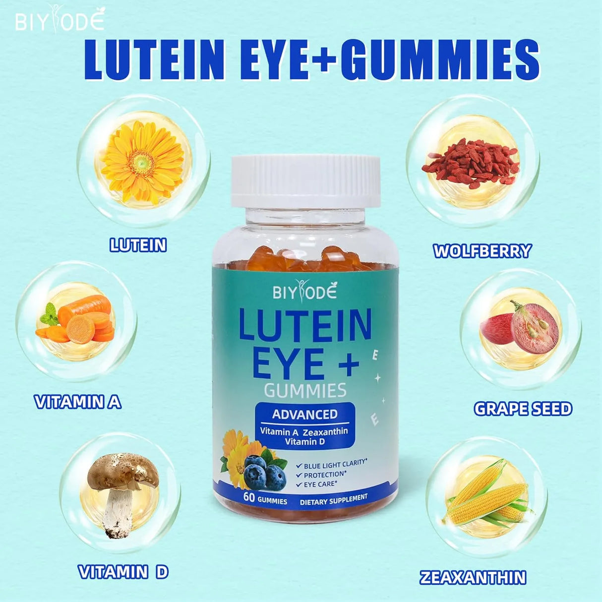 BIYODE - BIYODE Lutein Gummies 60 Gomitas - The Red Vitamin MX - Suplementos Alimenticios - {{ shop.shopifyCountryName }}
