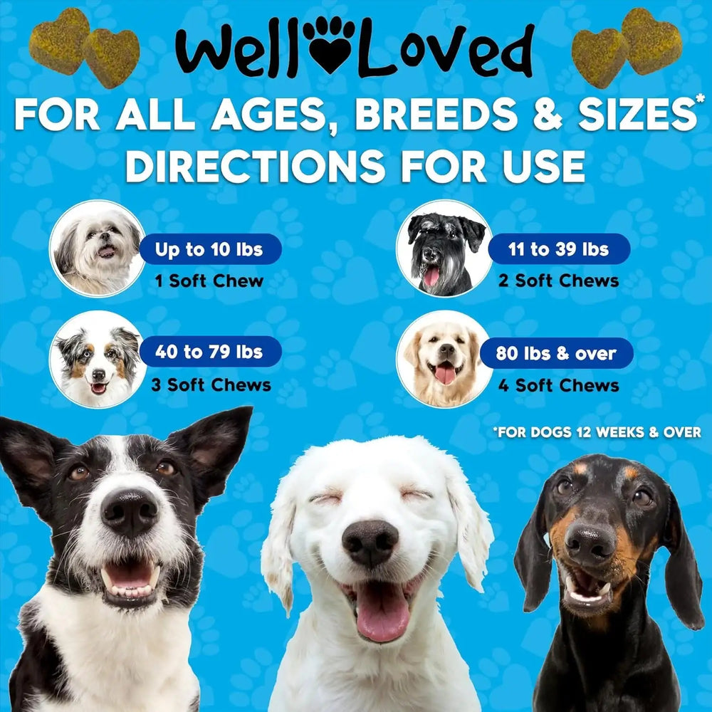 WELL LOVED - Well Loved Hip and Joint Chews with MSM 120 Masticables - The Red Vitamin MX - Cuidado De Cadera Y Articulaciones Para Perros - {{ shop.shopifyCountryName }}