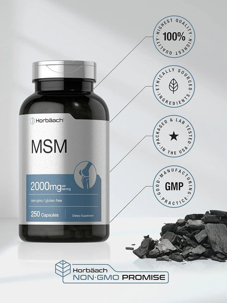 HORBAACH - Horbaach MSM 2000Mg. 250 Capsulas - The Red Vitamin MX - Suplementos Alimenticios - {{ shop.shopifyCountryName }}
