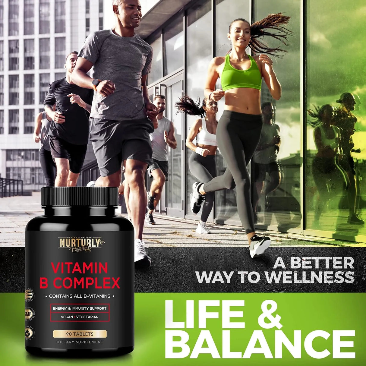 NURTURLY - Nurturly Vitamin B Complex 90 Tabletas 2 Pack - The Red Vitamin MX - Suplementos Alimenticios - {{ shop.shopifyCountryName }}