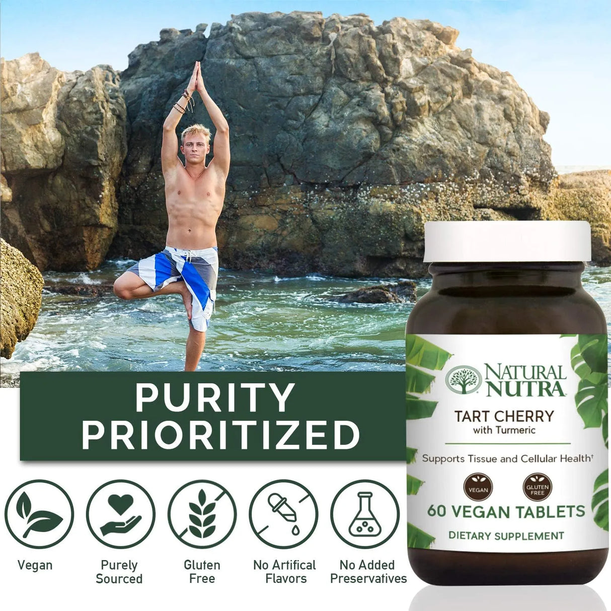 NATURAL NUTRA - Natural Nutra Tart Cherry Extract with Turmeric Curcumin 60 Tabletas - The Red Vitamin MX - Suplementos Alimenticios - {{ shop.shopifyCountryName }}