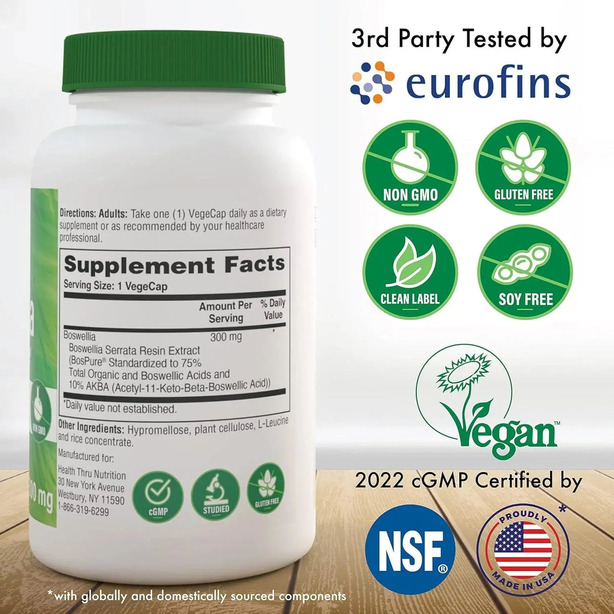 HEALTH THRU NUTRITION - Health Thru Nutrition Boswellia 300Mg. 60 Capsulas - The Red Vitamin MX - Suplementos Alimenticios - {{ shop.shopifyCountryName }}