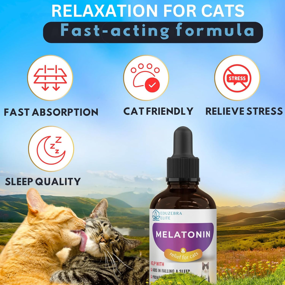 EDUZEBRA Cat Melatonin 1 Fl.Oz.