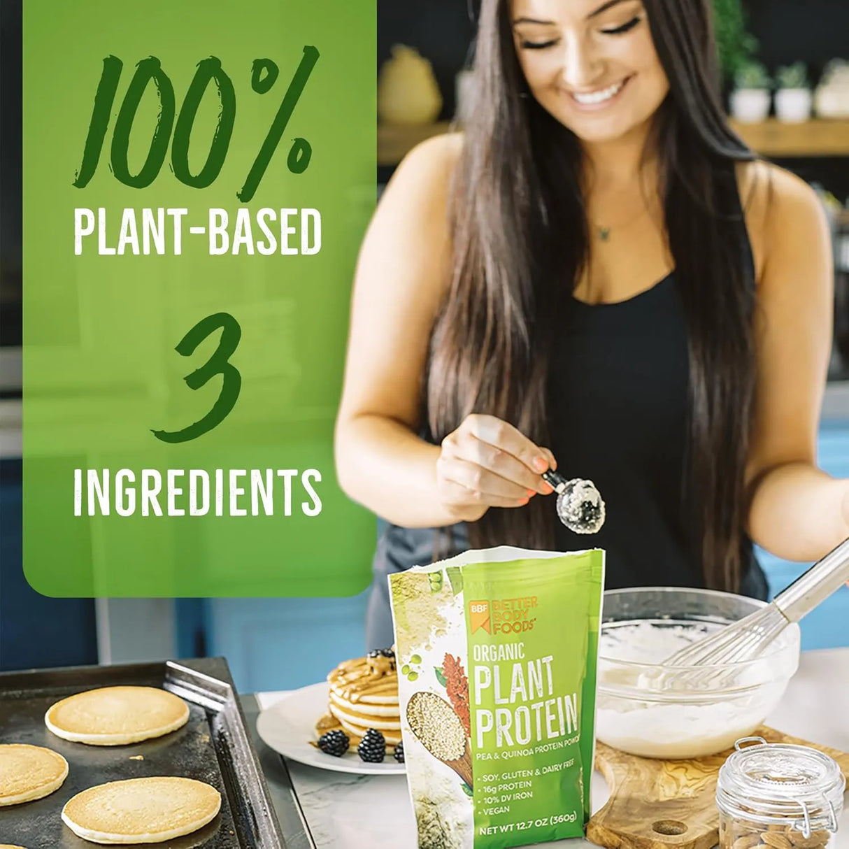 BETTERBODY FOODS - BetterBody Foods Organic Plant Based Protein Powder 360Gr. - The Red Vitamin MX - Suplementos Alimenticios - {{ shop.shopifyCountryName }}