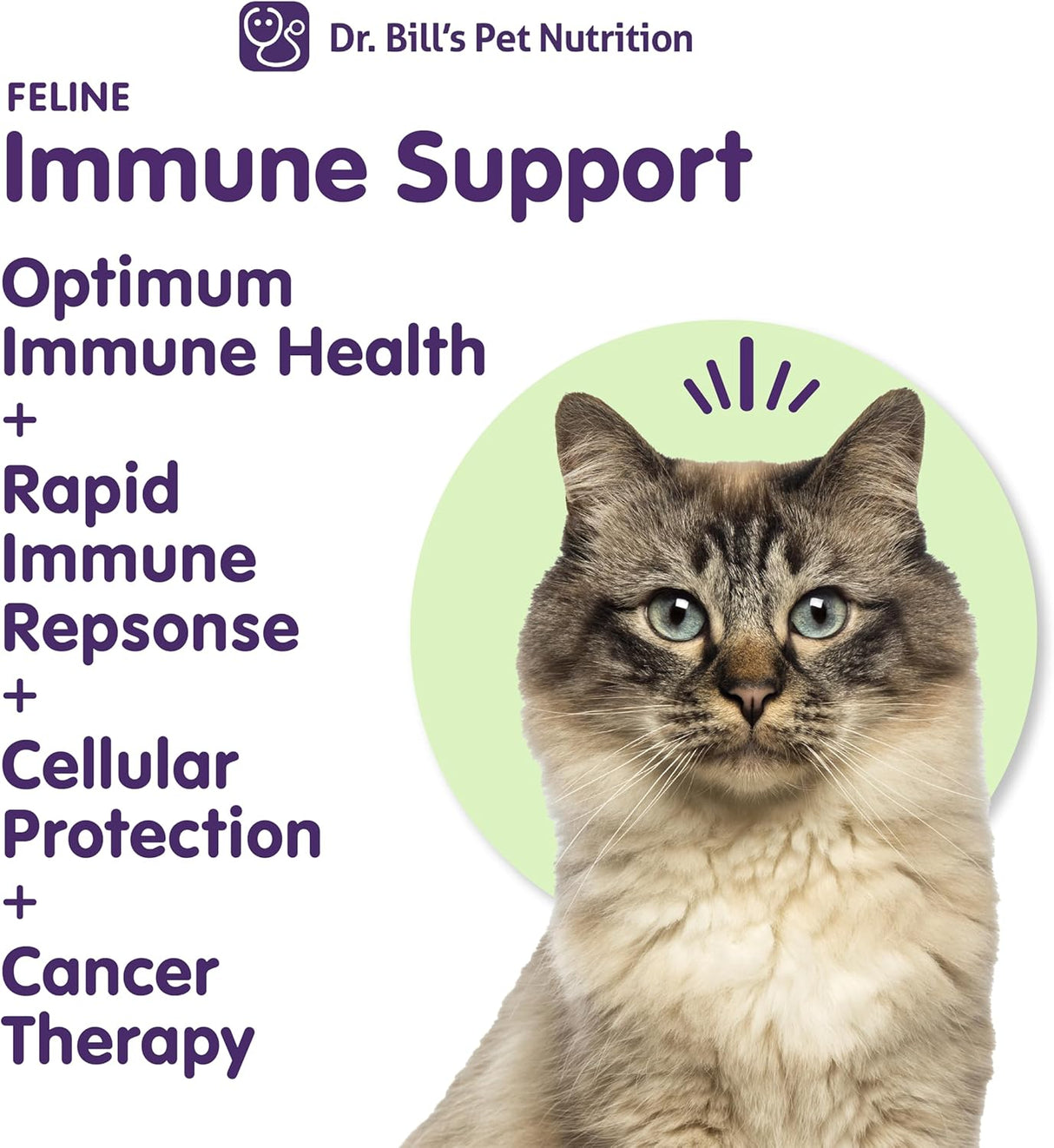 Dr. Bill’s Feline Immune Support Boosts Cat Immunity 60Gr.