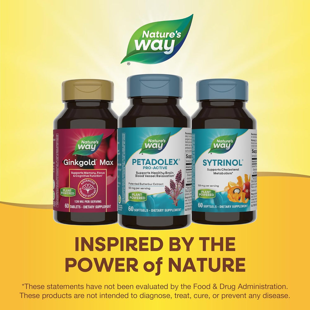 Nature's Way Petadolex Pro-Active with Patented Butterbur 60 Capsulas Blandas
