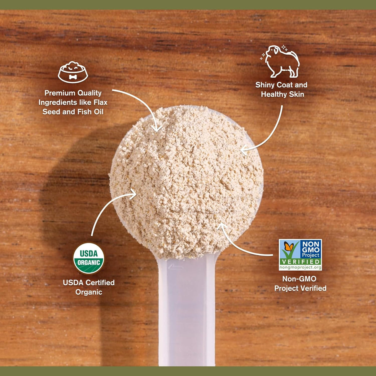 BADLANDS RANCH Skin & Coat Canine Supplement w/Omega-3 Fatty Acids 90Gr.