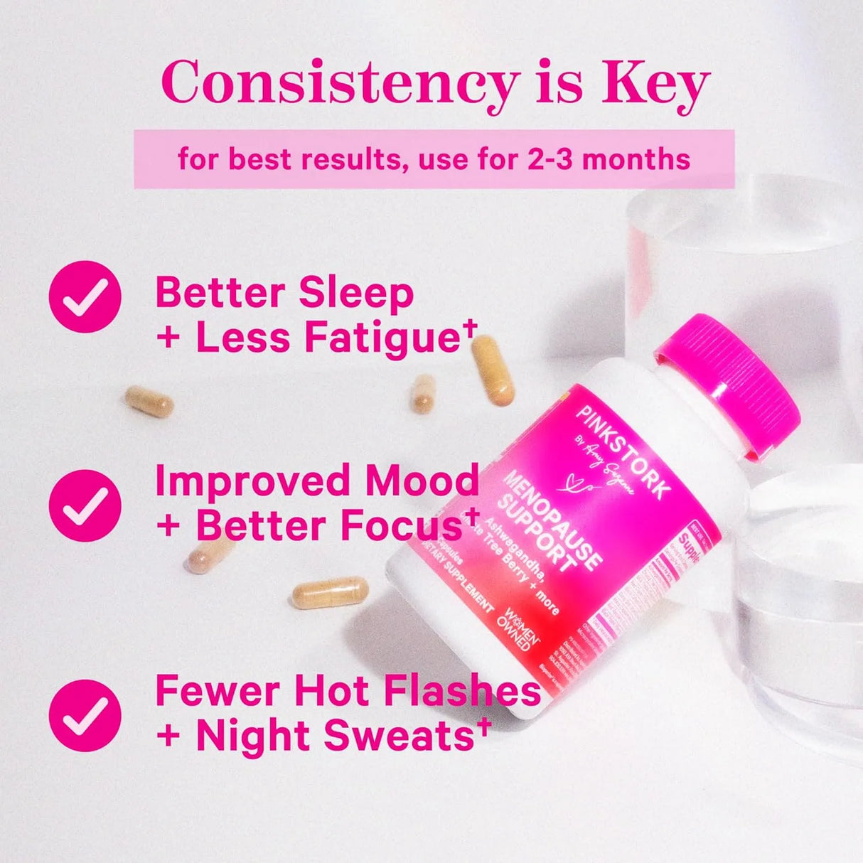 PINK STORK - Pink Stork Menopause Supplements for Women 60 Capsulas - The Red Vitamin MX - Suplementos Alimenticios - {{ shop.shopifyCountryName }}