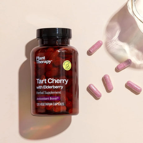 PLANT THERAPY - Plant Therapy Tart Cherry with Elderberry 120 Capsulas - The Red Vitamin MX - Suplementos Alimenticios - {{ shop.shopifyCountryName }}