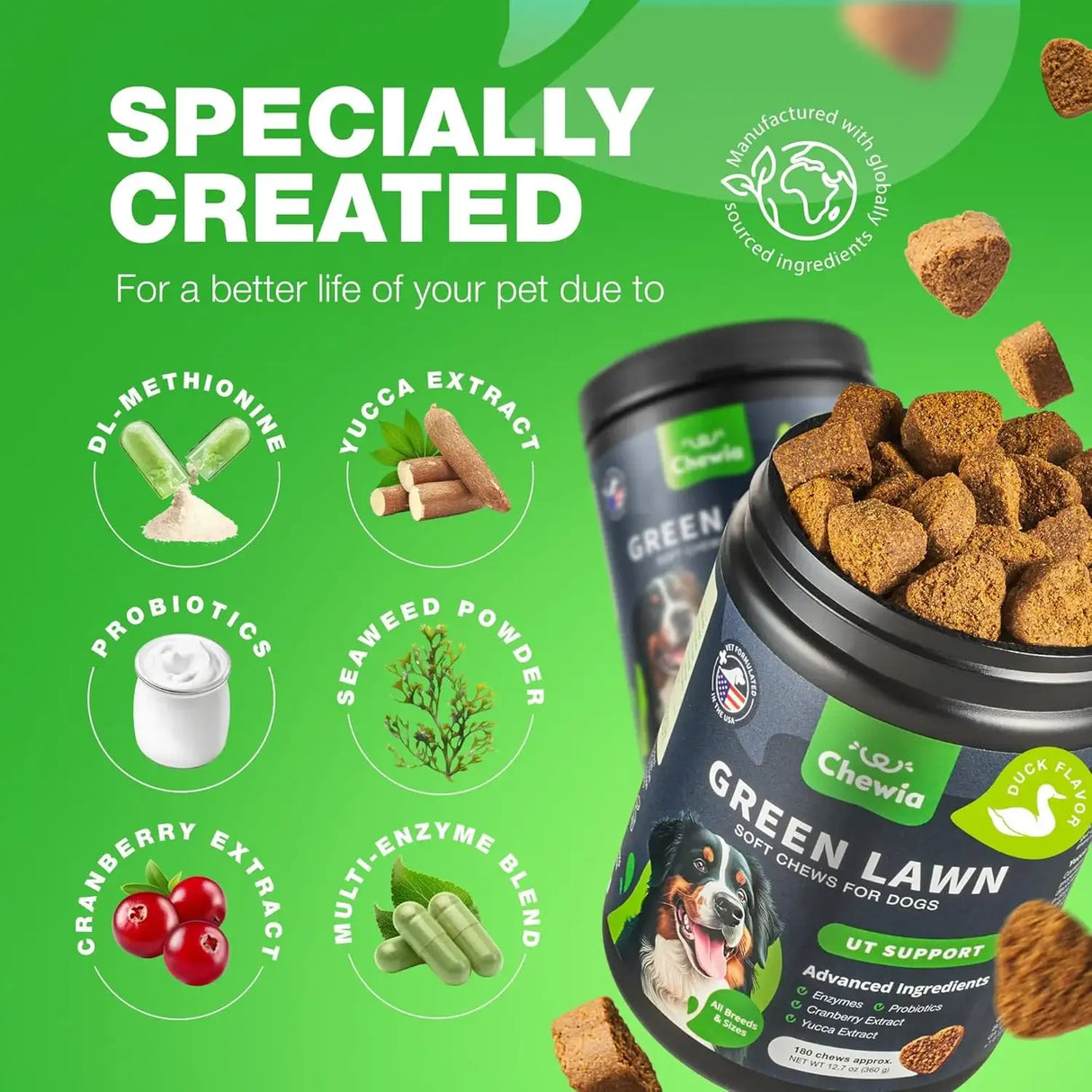 CHEWIA - CHEWIA Grass Burn Spot Chews for Dogs Duck 180 Masticables - The Red Vitamin MX - Salud De Tracto Urinario Para Perros - {{ shop.shopifyCountryName }}