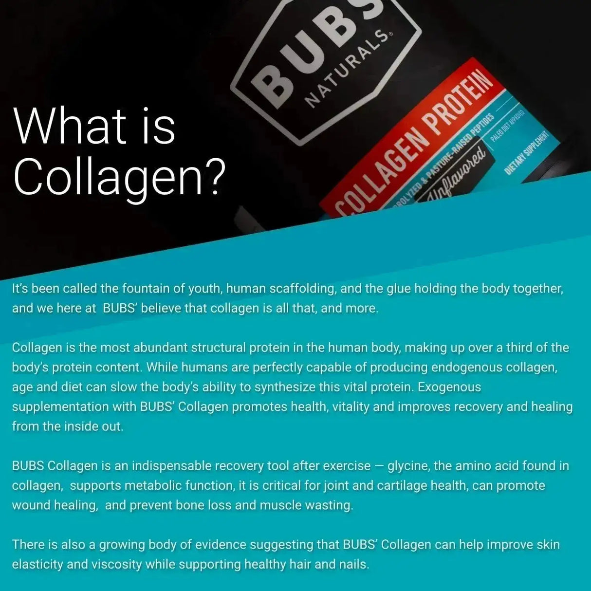 BUBS - BUBS Naturals Unflavored Collagen Peptides Powder 20 Paquetes - The Red Vitamin MX - Suplementos Alimenticios - {{ shop.shopifyCountryName }}